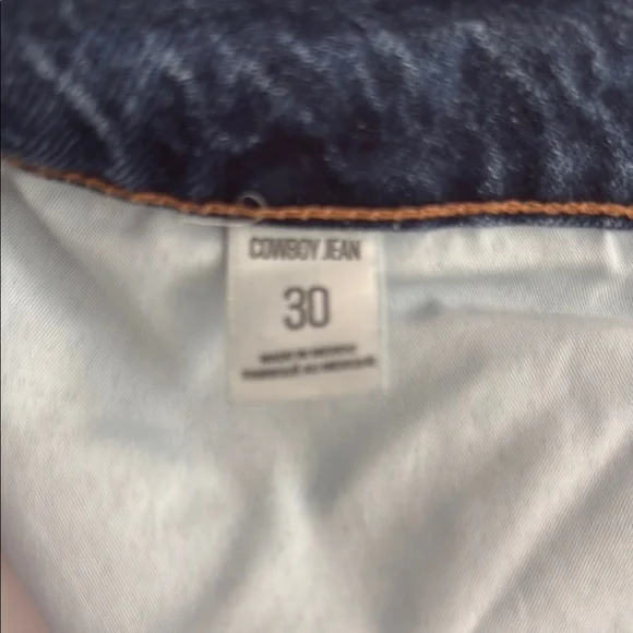 BDG High Waisted Cowboy Jean Womens Size 30 Dark Blue - Picture 4 of 4